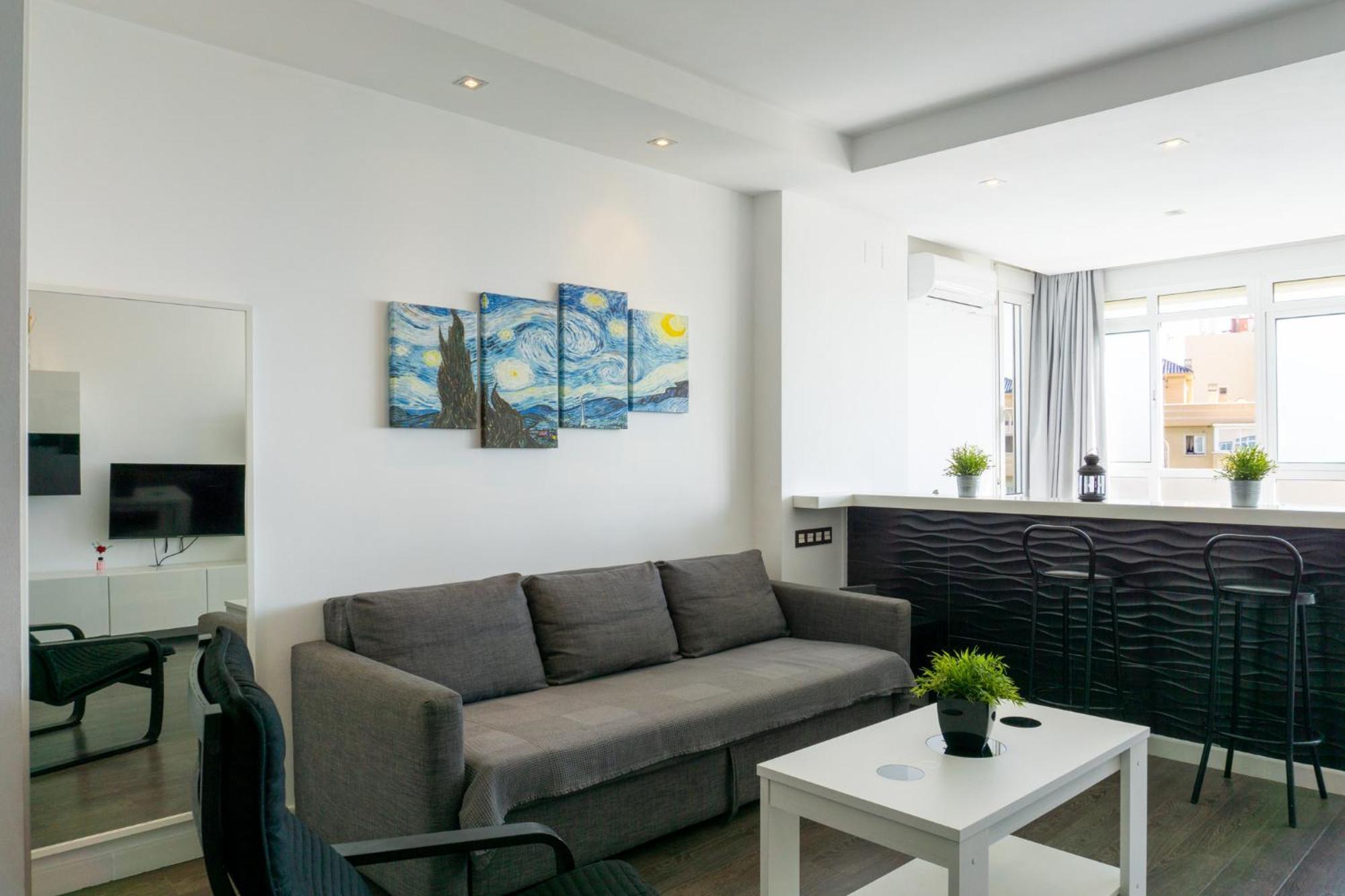 Beach Apartment Guadalmar Малага Экстерьер фото